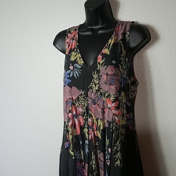 Free People Backyard Floral Tunic Top Dress XS - Picture 6 of 8